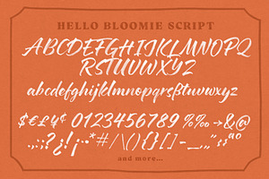 Hello Bloomie SVG Font Family