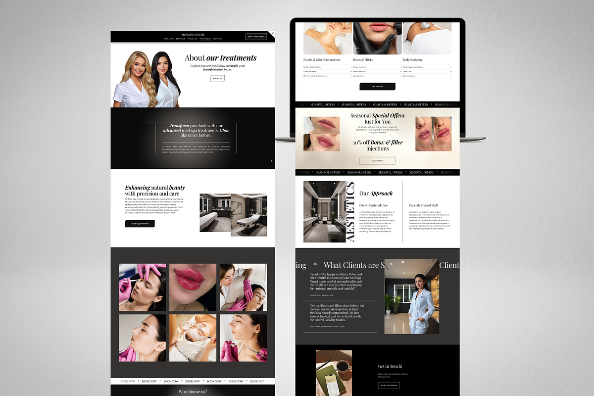 Squarespace Template Med spa Website, a Squarespace Template by Design Pro Templates (Photo 4 of 5)