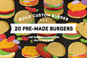 BURGER MADNESS - Burger Builder, a Food Illustration by S4 Shop (Thumbnail 2 of 4)