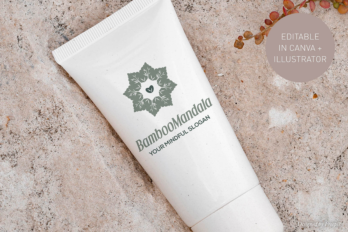 Bamboo Brand Mark | Canva & AI, a Branding & Logo Template by Elibee (Photo 4 of 6)