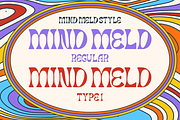 Mind Meld - Psychedelic Display Font, a Font by PutraCetol Studio (Thumbnail 9 of 12)