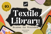 Fabric brushes for procreate, a Brush Add-On by seamlessteam (Thumbnail 1 of 7)