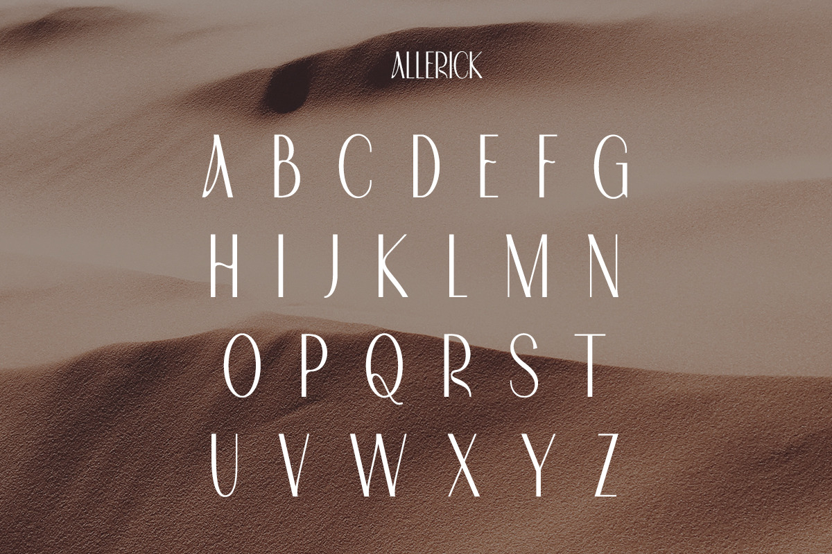 Allerick | Modern Classic, a Sans Serif Font by Muntab_Art (Photo 8 of 9)