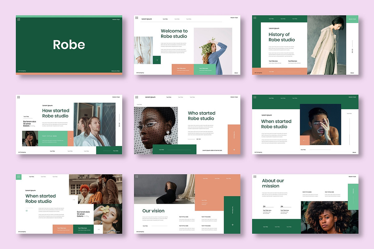 Robe - Business PowerPoint Template, a Presentation Template by Dens Creative Studio (Photo 2 of 6)