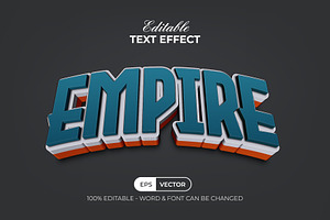 Empire Layered Text Effect Style