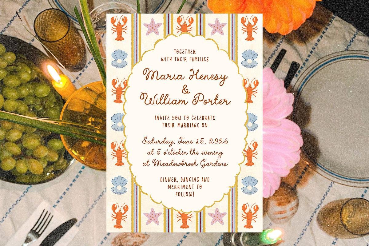 Summer Whimsical Hand Drawn Wedding, an Object Graphic by Ayya Studio (Photo 9 of 14)