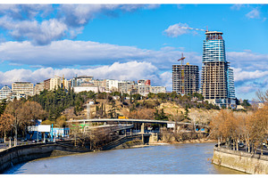Tbilisi with the kura river georgia containing architecture, georgia, and, an Architecture Photo by Leonid Andronov