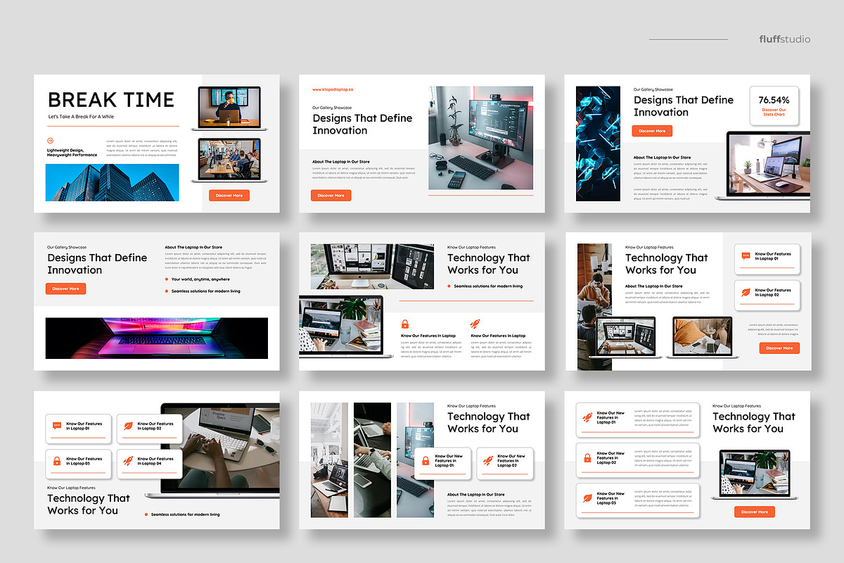 Laptop & Computer Keynote Template, a Presentation Template by fluffstudio (Photo 3 of 4)