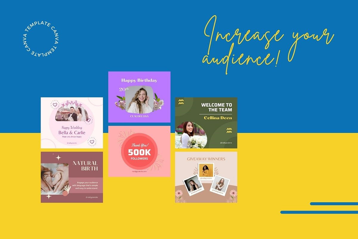 Greetings Content Facebook Posts, a Social Media Template by emcrea (Photo 2 of 9)