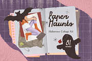 Paper Haunts – Halloween Collage, an Object Graphic by DigARTbyHavroshka (Thumbnail 1 of 12)