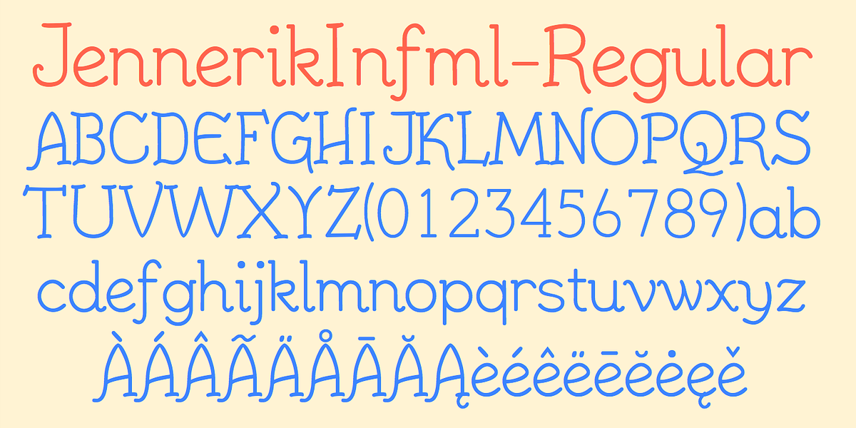 JennerikInfml, a Handwritten Font by Ingrimayne Type (Photo 5 of 8)