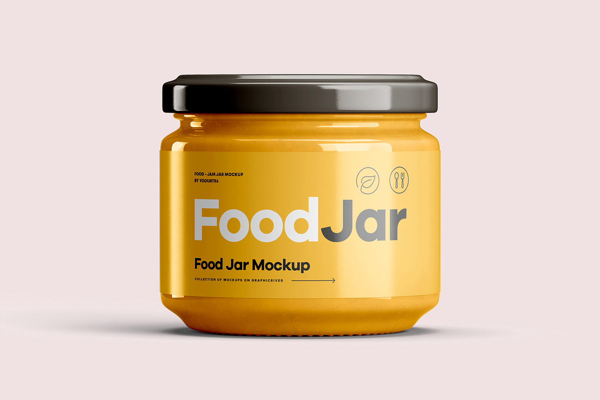 Food Jar Mock-up 2, a Cups & Container Mockup by Yogurt86 (Photo 4 of 10)