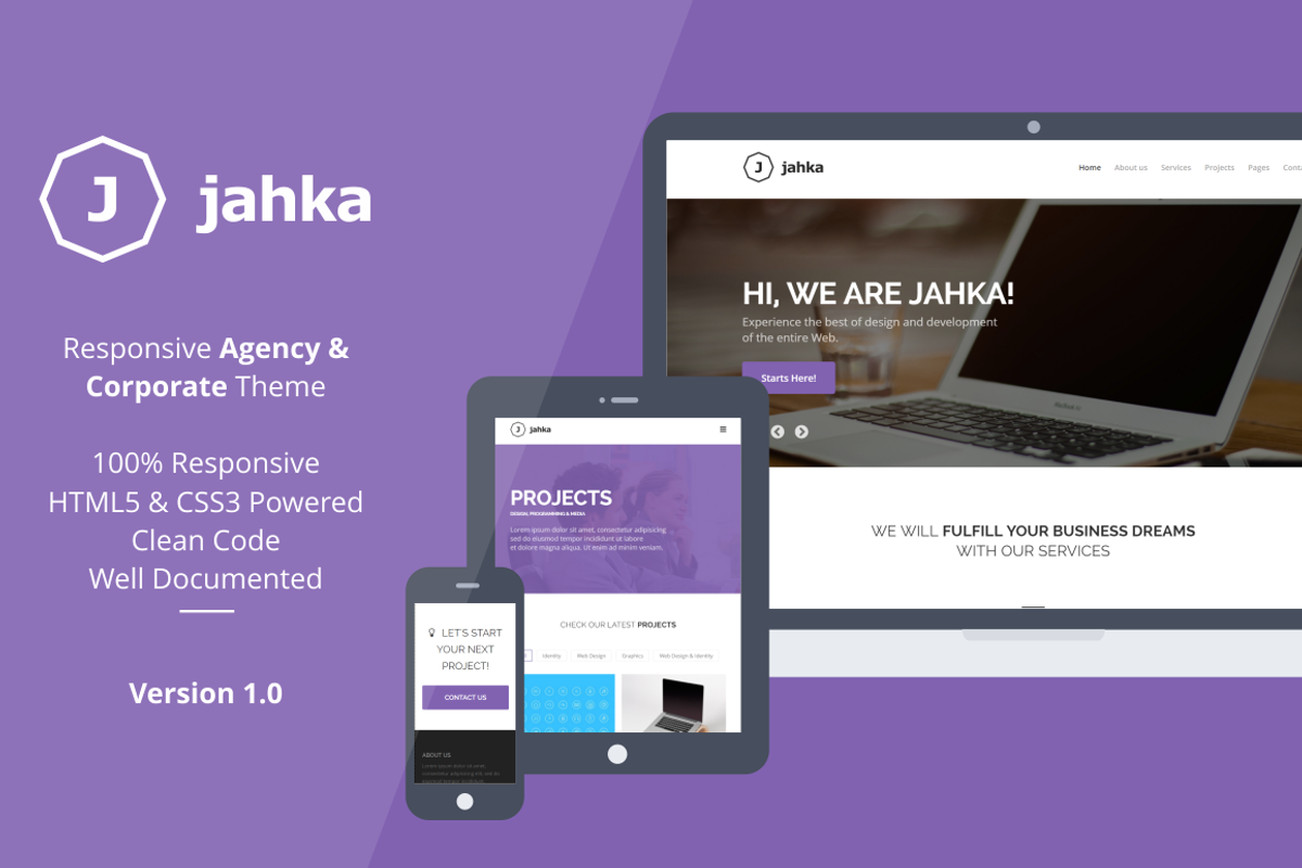 Jahka - Agency and Corporate Theme, a HTML Template by NeaxThemes