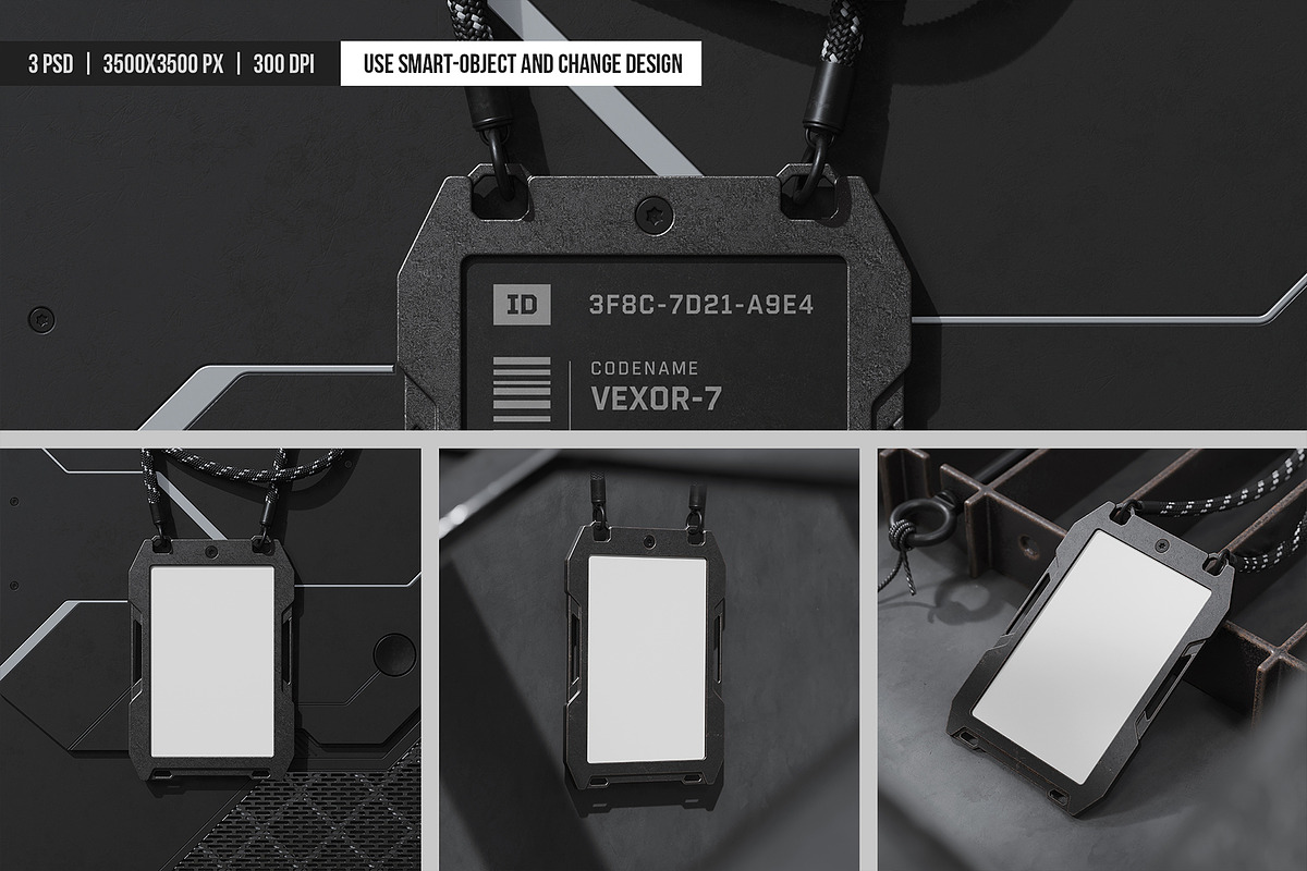 Tactical ID Badge Mockup, an Advertising Mockup by SD Mockup (Photo 4 of 4)