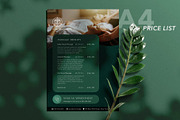 Massage Spa Price List & Flyer, a Marketing Template by White Dreamers (Thumbnail 1 of 10)