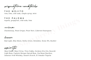 Simple Wedding Bar Menu Template, a Templates & Theme by designprettythings (Thumbnail 2 of 2)