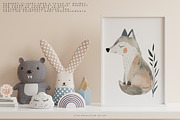 watercolor woodland animal clipart, an Animal Illustration by Pink Studio Art (Thumbnail 13 of 14)