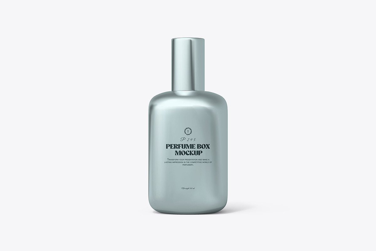 Perfume Spray Bottle And Box Mockup, a Packaging Mockup by Ram Studio LLC (Photo 2 of 8)