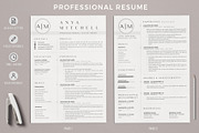 1, 2 and 3 Page Resume CV Design, a Resume Template by HIRED Design Studio (Thumbnail 2 of 12)