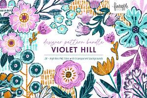Boho Floral Clipart