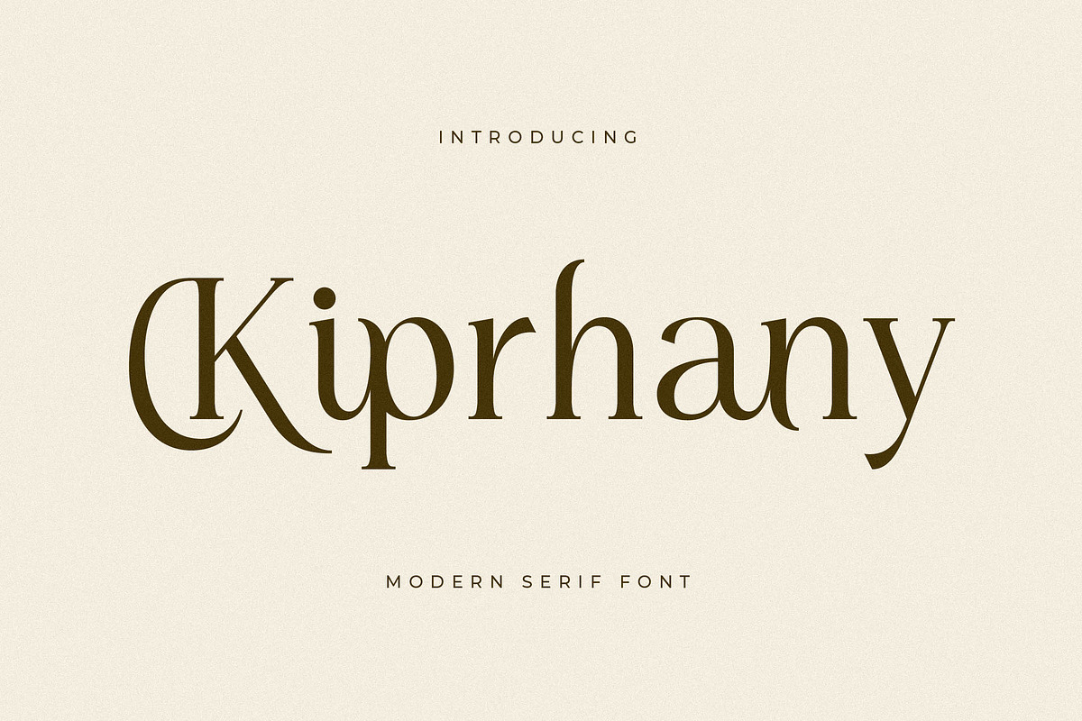 Kiprhany Modern Serif Font, a Serif Font by Letterena Studios (Photo 1 of 15)