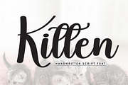 Kitten | Script Font, a Handwritten Font by Scratchones (Thumbnail 1 of 8)