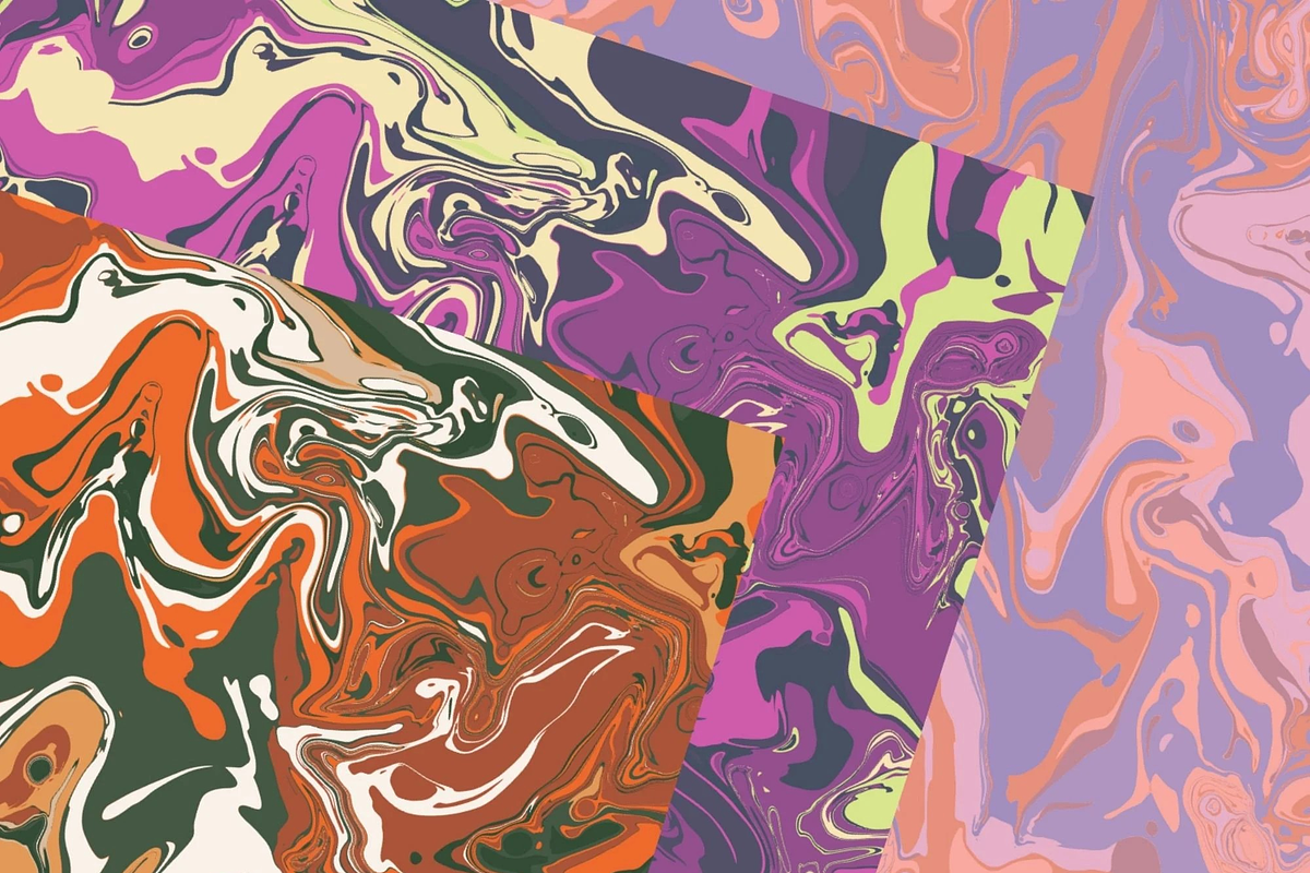 Multicolor Marble Pattern Set, a Pattern Graphic by Gen Aumonier (Photo 2 of 10)