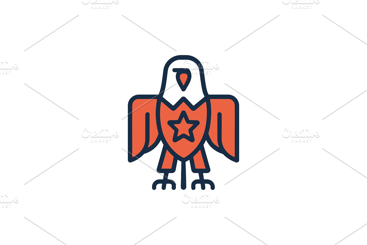 Bold American Eagle Graphic Symbol, a Branding & Logo Template by Vectorium Studio (Photo 1 of 2)