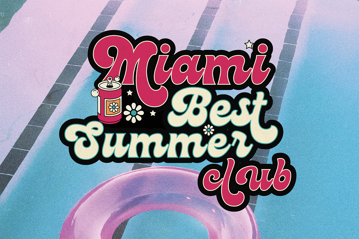 Moonlight - Groovy Disco Typeface, a Script Font by HipFonts (Photo 11 of 11)