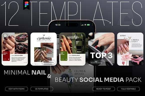 Beauty & Nail Instagram Templates preview 5