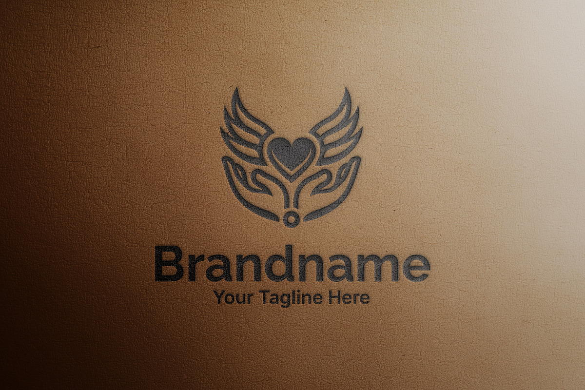 Heart & Wings Logo Design Template preview 6