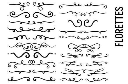 Flourishes and Scrolls Clipart