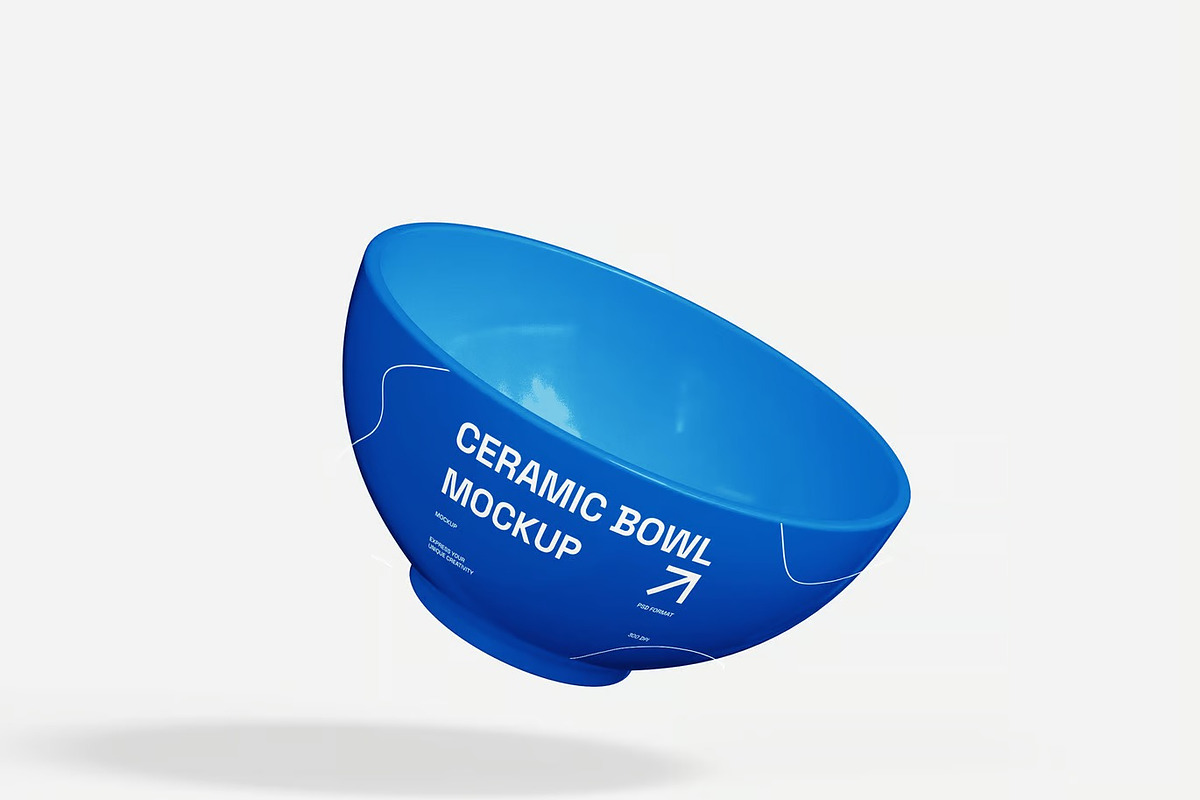 Round Ceramic Bowl Mockups, a Household Mockup by renderstockmarket (Photo 3 of 4)