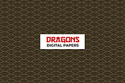 Chinese Dragon Digital Papers, a Pattern Graphic by ilonitta (Thumbnail 8 of 13)