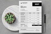 Invoice Template, a Stationery Template by MightyDesign (Thumbnail 1 of 8)