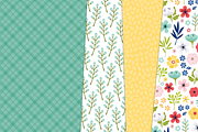 Summer Floral Digital Bundle, a Pattern Graphic by Paper Starr Studio (Thumbnail 2 of 6)