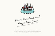 Christmas Series BUNDLE: All 5 in 1, a Seasonal Illustration by Veyla (Thumbnail 61 of 72)