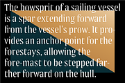 Bowsprit font, a Font by Yury Veselov (Thumbnail 9 of 9)