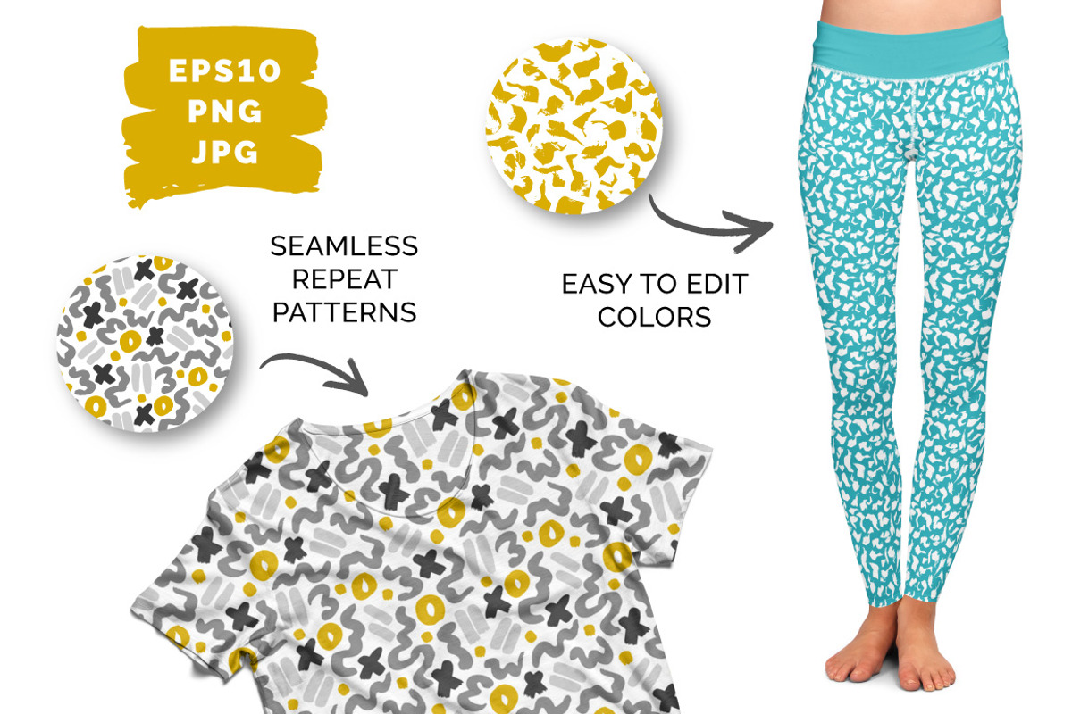Ultimate Hand Drawn Patterns Bundle, a Pattern Graphic by Type and Graphics Studio (Photo 12 of 15)