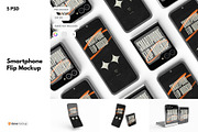 Smartphone Galaxy Z Flip Mockup V2, an Android Mockup by DSNA Mockup (Thumbnail 1 of 6)