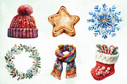 Watercolor Vintage Comfort Christmas, an Illustration by Creative Art (Thumbnail 10 of 10)