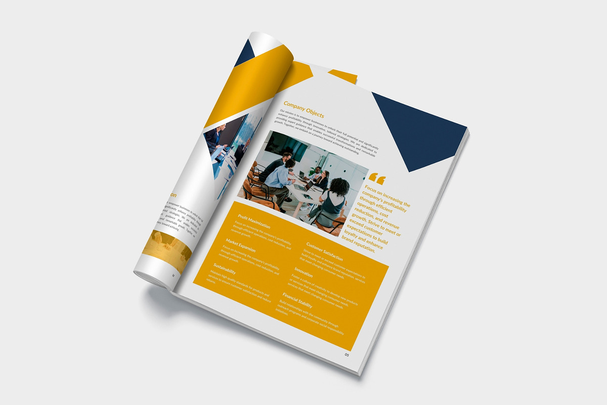 Canva Company Profile Brochure, a Brochure Template by TheBrightGrap (Photo 5 of 10)