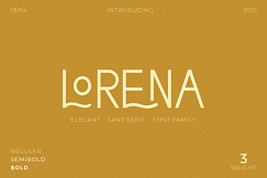 Lorena Typeface