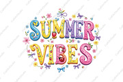 Brushstroke Summer Png Summer Vibes, an Illustration by CraftArtStudio (Thumbnail 1 of 4)