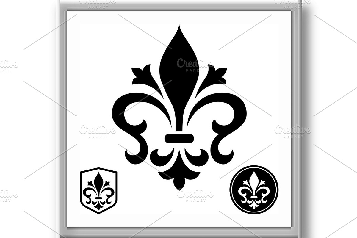 Black royal lily on a white, a Duotone Icon by RODINA (Photo 3 of 3)