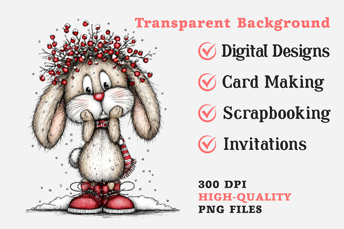 Whimsical Winter Clipart Bundle, an Illustration by Dream Creation (Photo 7 of 7)