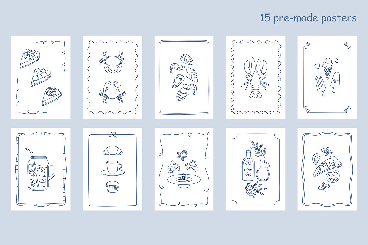Italian Summer line art, an Object Illustration by yarynabo (Photo 7 of 13)