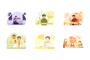 Faceless Islamic Illustrations, a Person Illustration by Berkah Studio (Thumbnail 3 of 12)