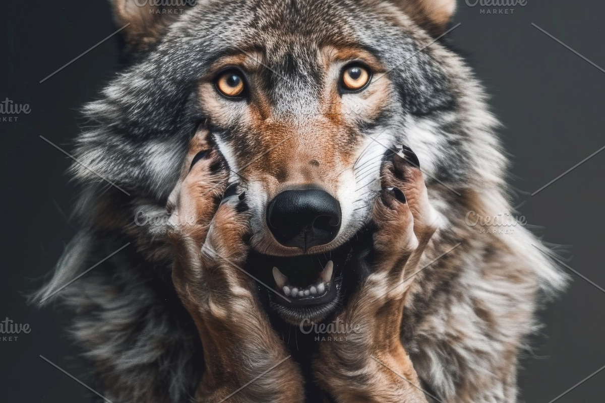 236 surprised animals, an Animal Photo by Handmadefont (Photo 161 of 241)