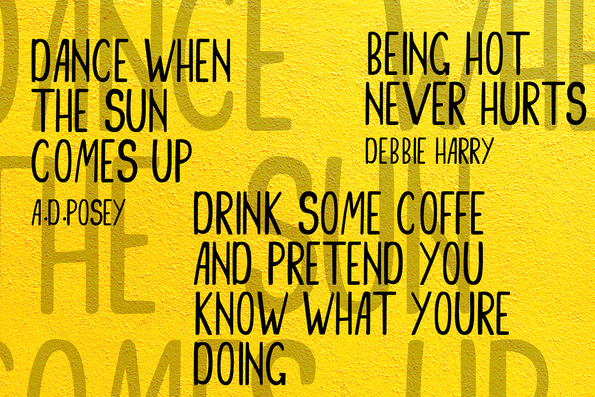Wakeup font preview 3